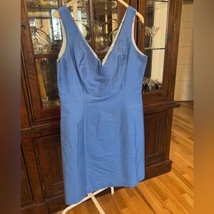 Blue Silk Cocktail Dress by Simple Silhouettes